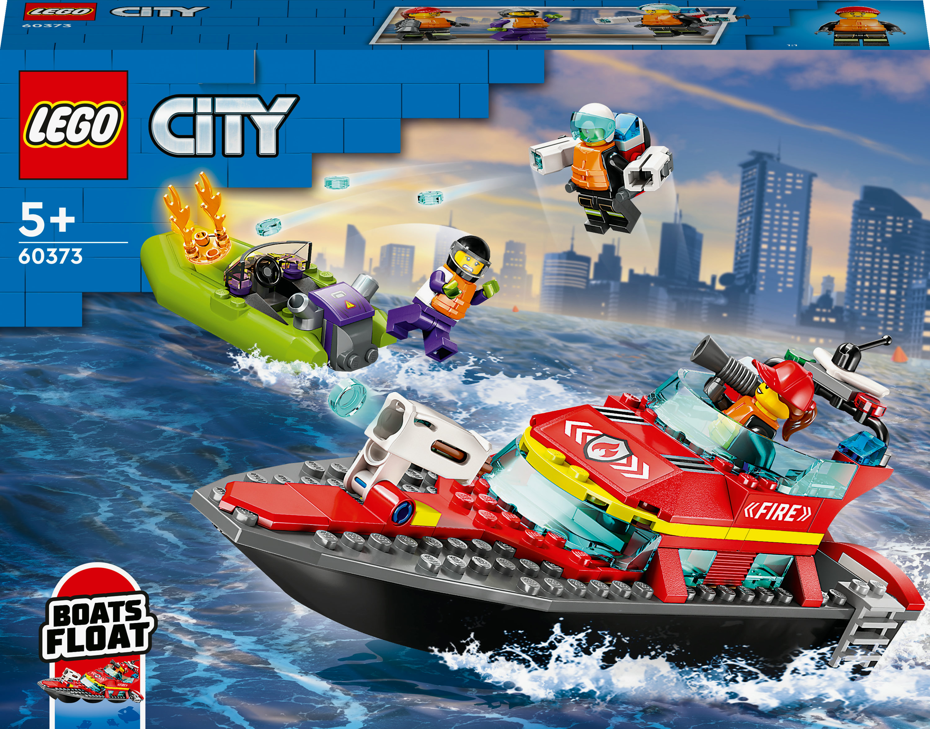 LEGO City 60373 Reddingsboot Brand