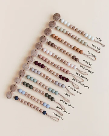 Speen en koord Speenkoord gepersonaliseerd Beukenhout