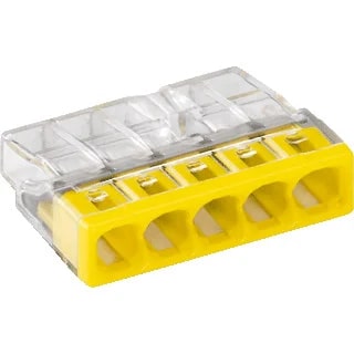 Wago Steekklem 5 x 0,5-2,5mm Geel Zakje van 10 stuks
