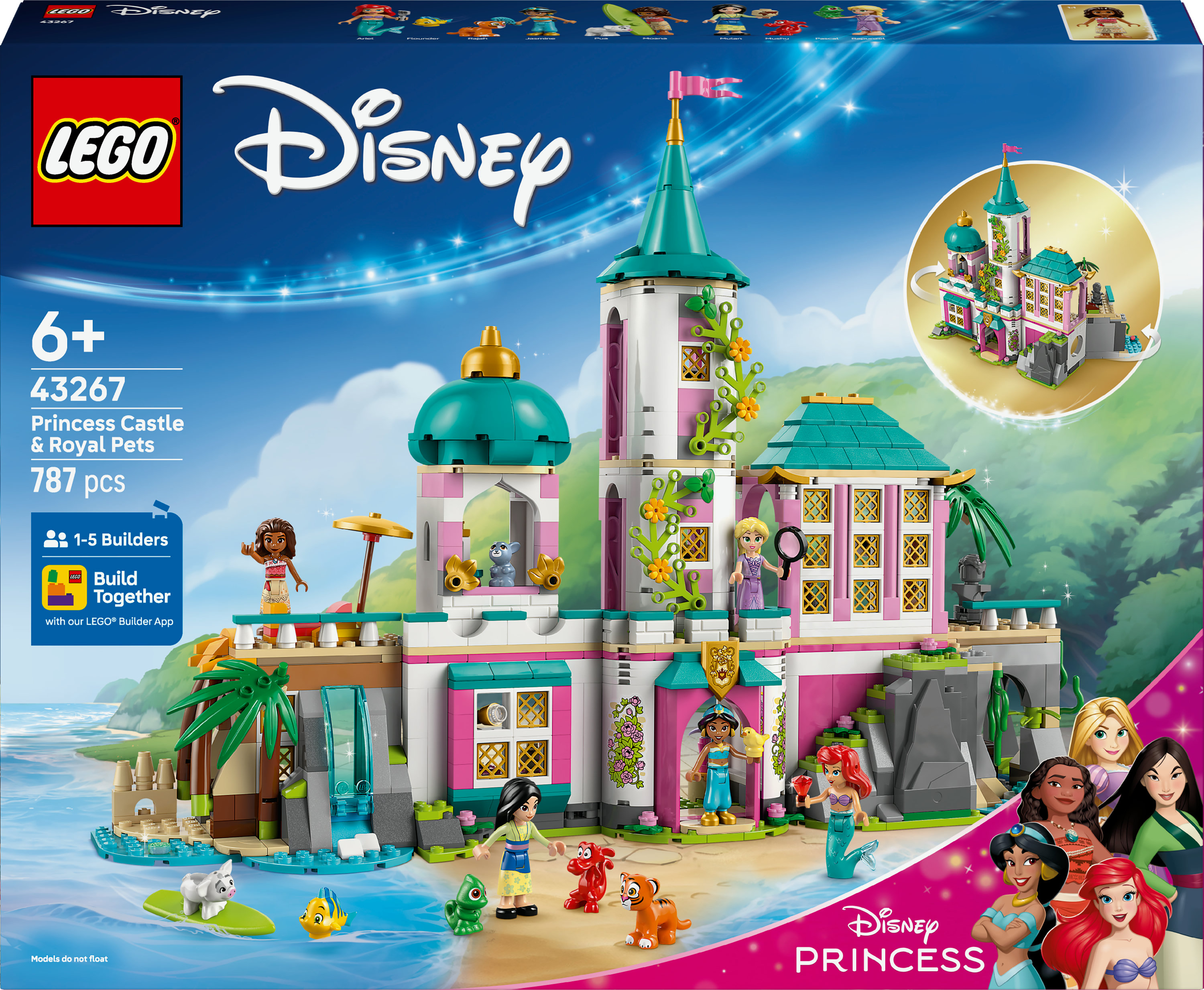 Lego  Disney Princess 43267 Prinsessenkasteel en Koninklijke Huisdieren