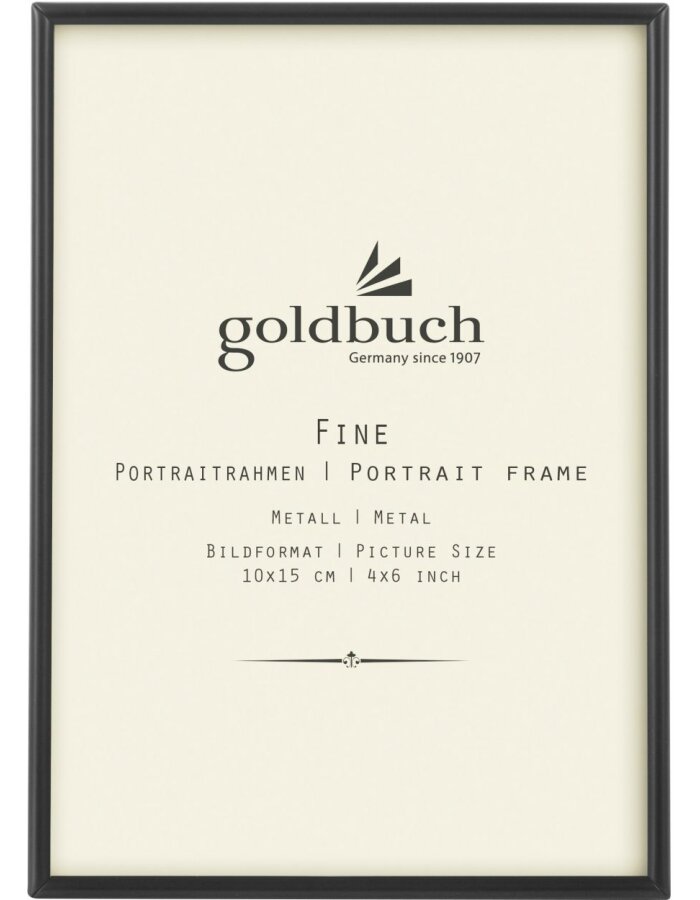 Goldbuch Fotokader Fine - Antraciet 10.6x15.5x1 cm