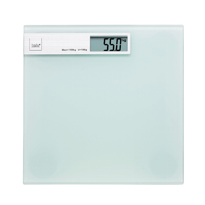 Kela Personenweegschaal Linda Wit 30x30 cm - LED Display