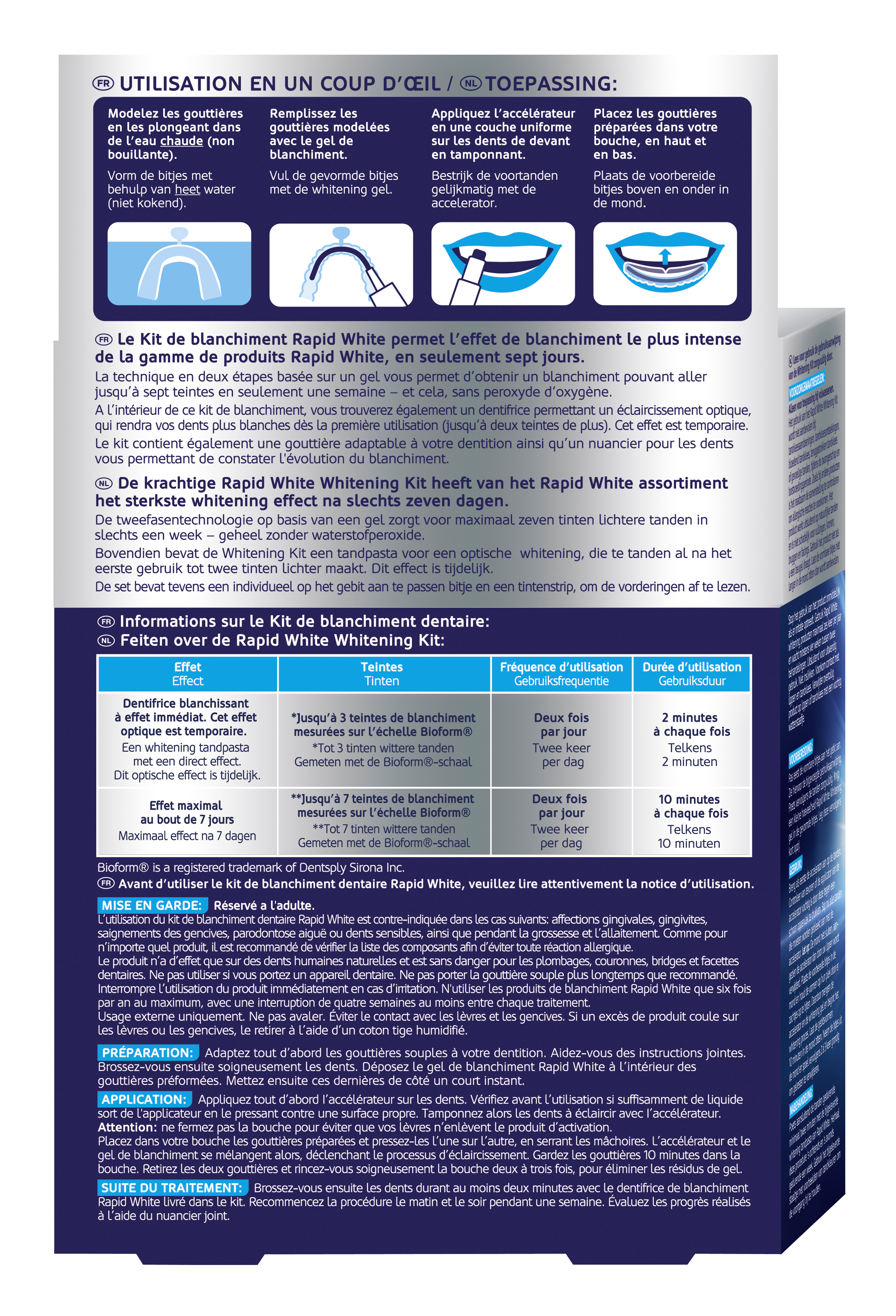 Rapid White Bleaching Power set