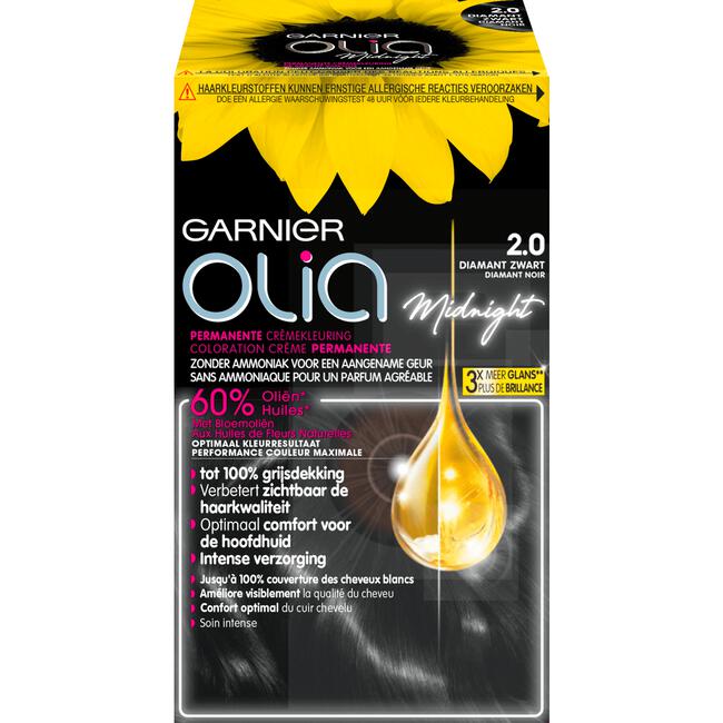 Garnier Haarkleuring Olia 2.0 Diamont Zwart