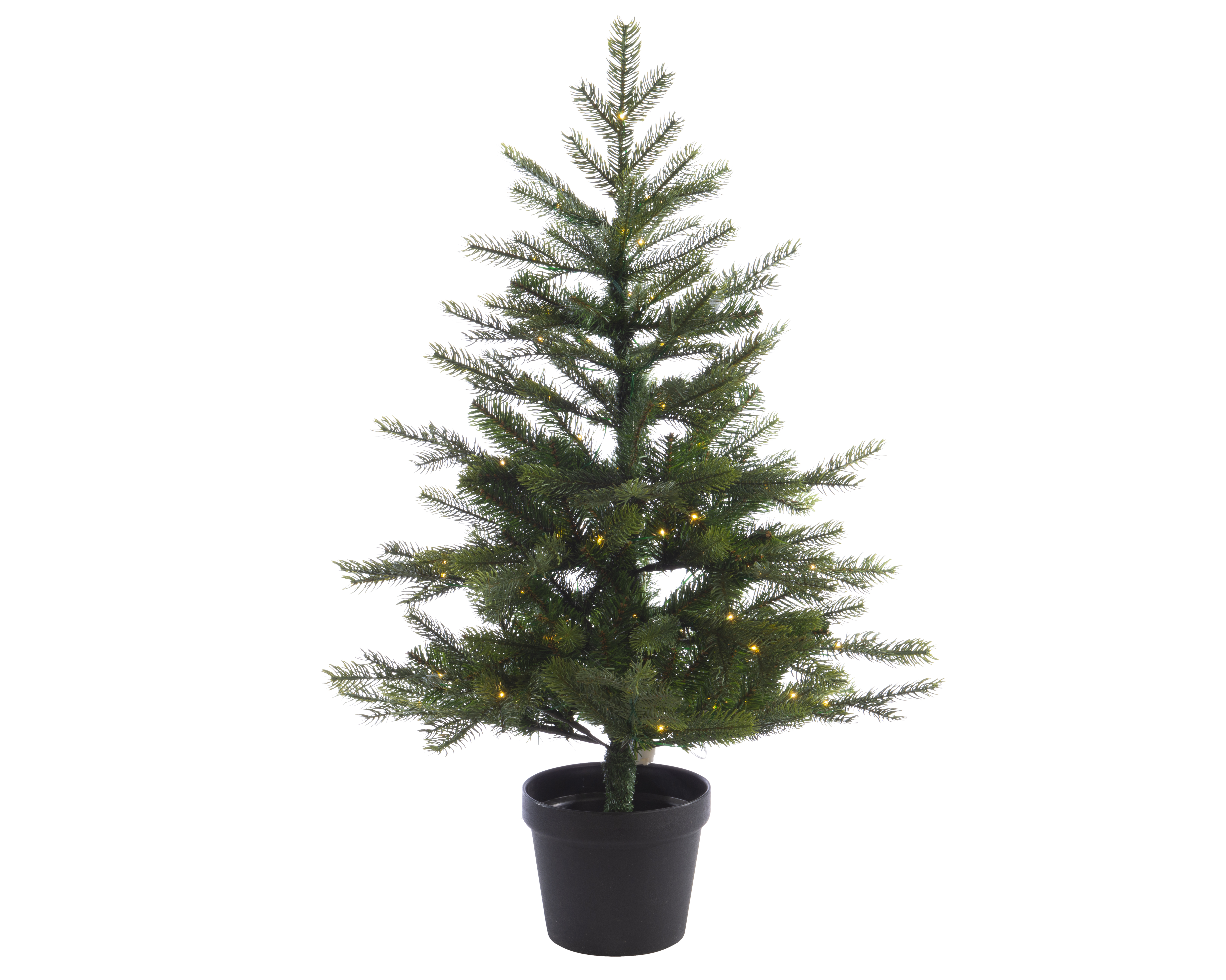 Kerstboom Micro LED Grandis 120x73 cm- 487 Tips-100 leds- Warm Wit - PE/PVC