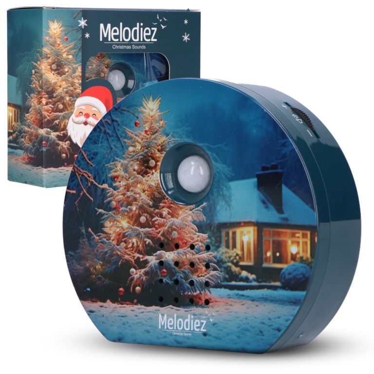 Melodiez Geluidsbox Christmas Sounds Kerstboom 10x9 cm -  op Batterijen (incl.)