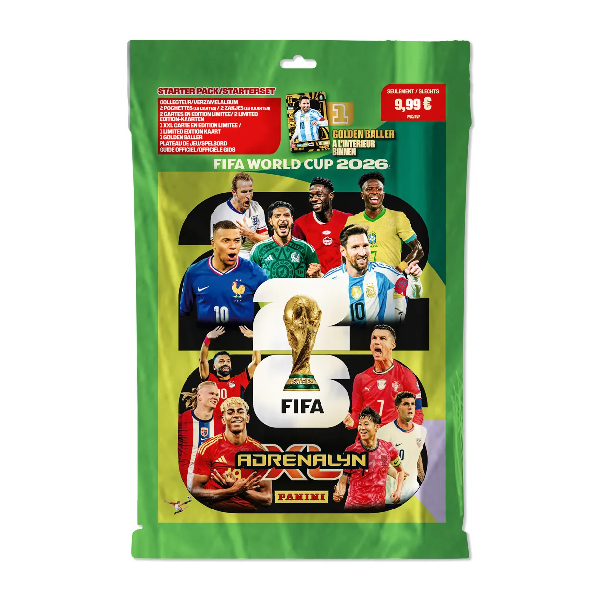 Panini Fifa World Cup 2026 Album + Trading Cards Starter Pack Adrenalyn 2 pakjes