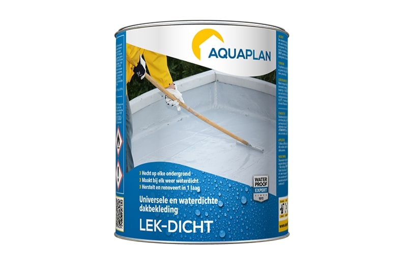 Lek-Dicht 0.75 l Universeel bij elk Weer Elastische Waterdichte Reparatielaag