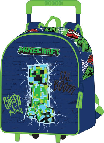 Minecraft Trolley Rugzak 3D 32x11x26 cm