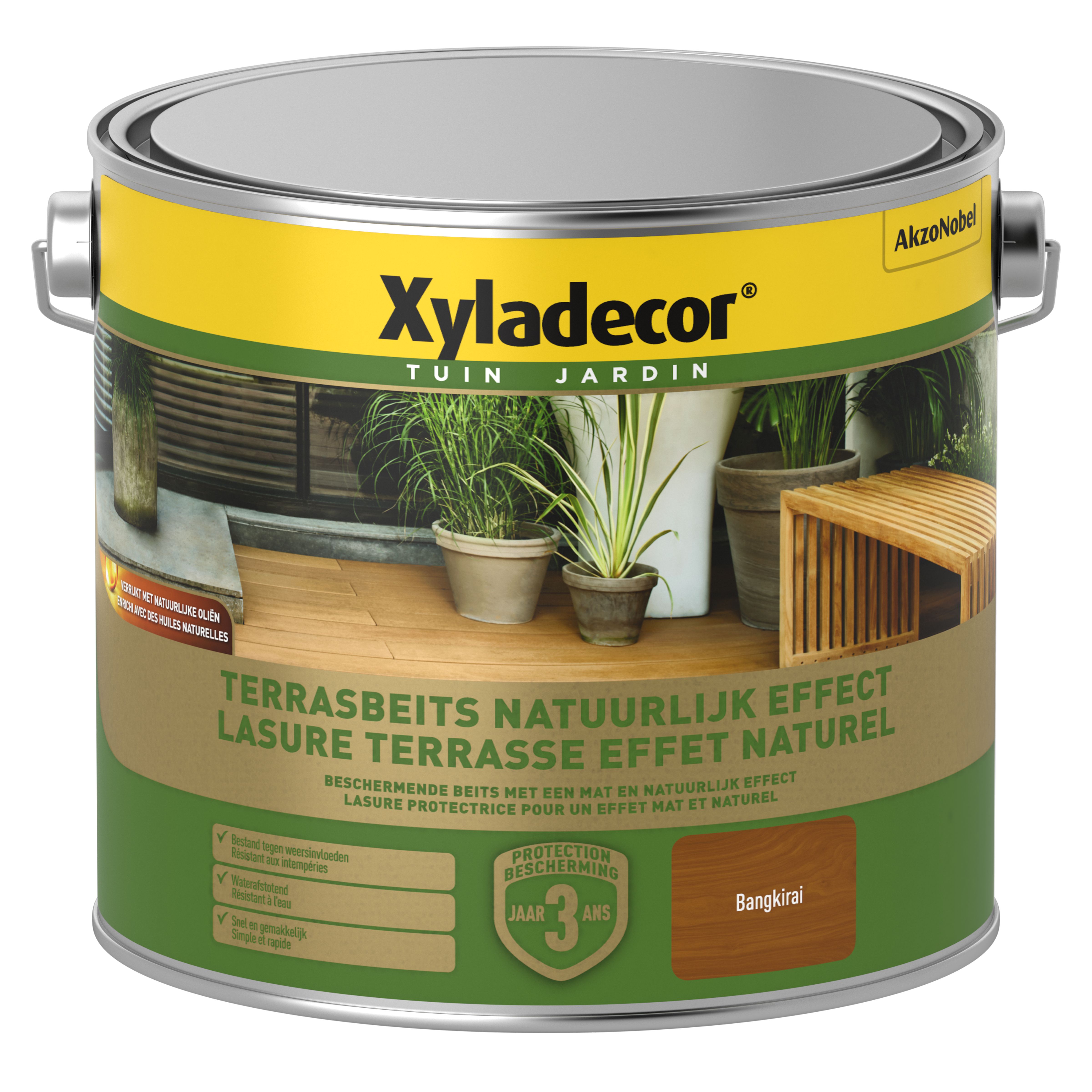 Xyladecor Terrasbeits Naturel Bangkirai 2.5 l