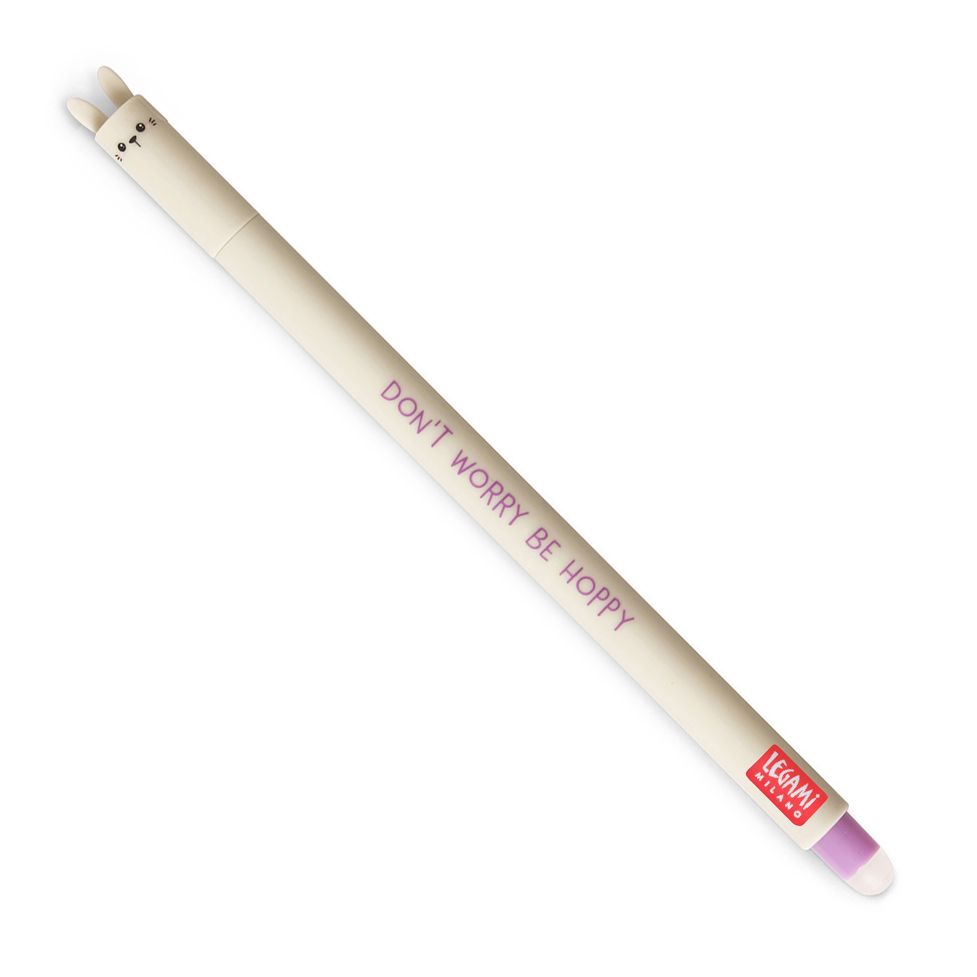 Legami Uitwisbare Balpen Konijn 0.7 mm - Paars Schrijvend