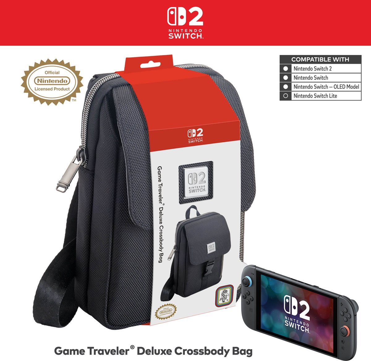 Nintendo Switch 2 Official Vertical Bag Black
