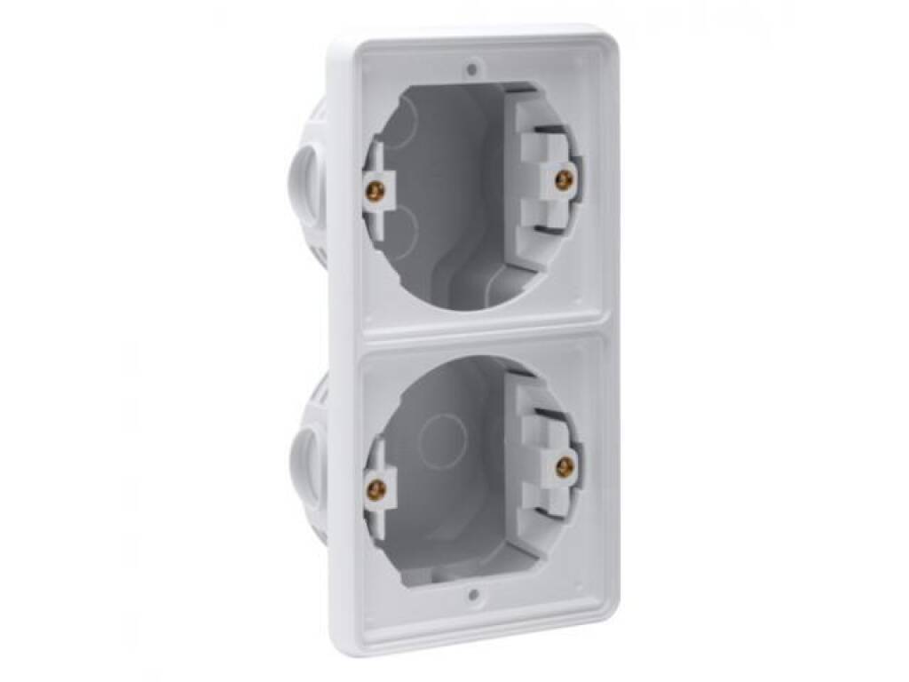 Niko Hydro Inbouwkader 2x Verticaal Grijs