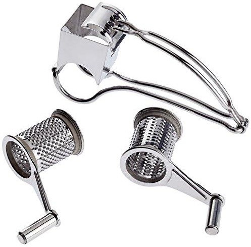 Louis Tellier Kaasraspmolen met 2 Trommels - Inox
