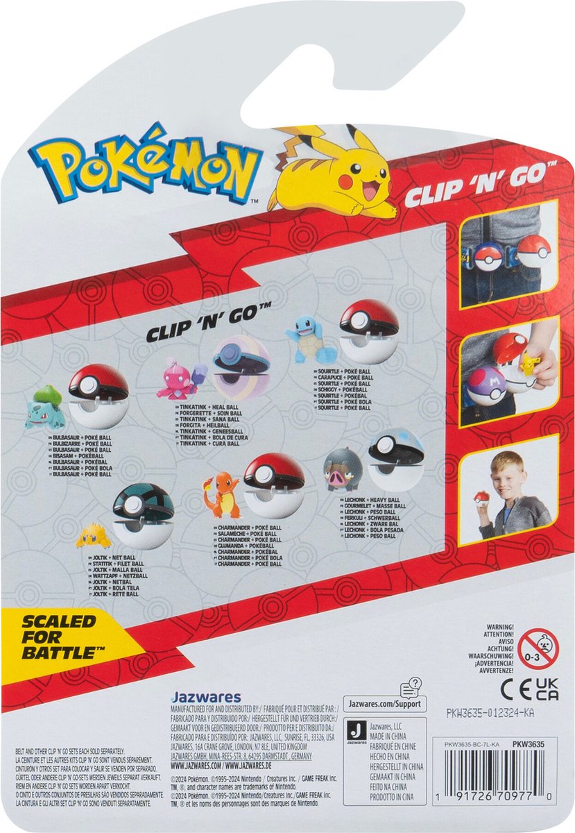 Pokemon - Clip'N Go - Charmander #1 with Poké Ball