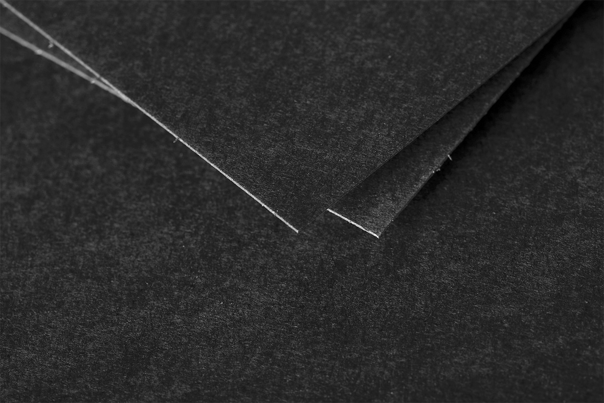 Pollen Kaarten Dubbel Zwart 210gr - 160x160mm - 25 Stuks
