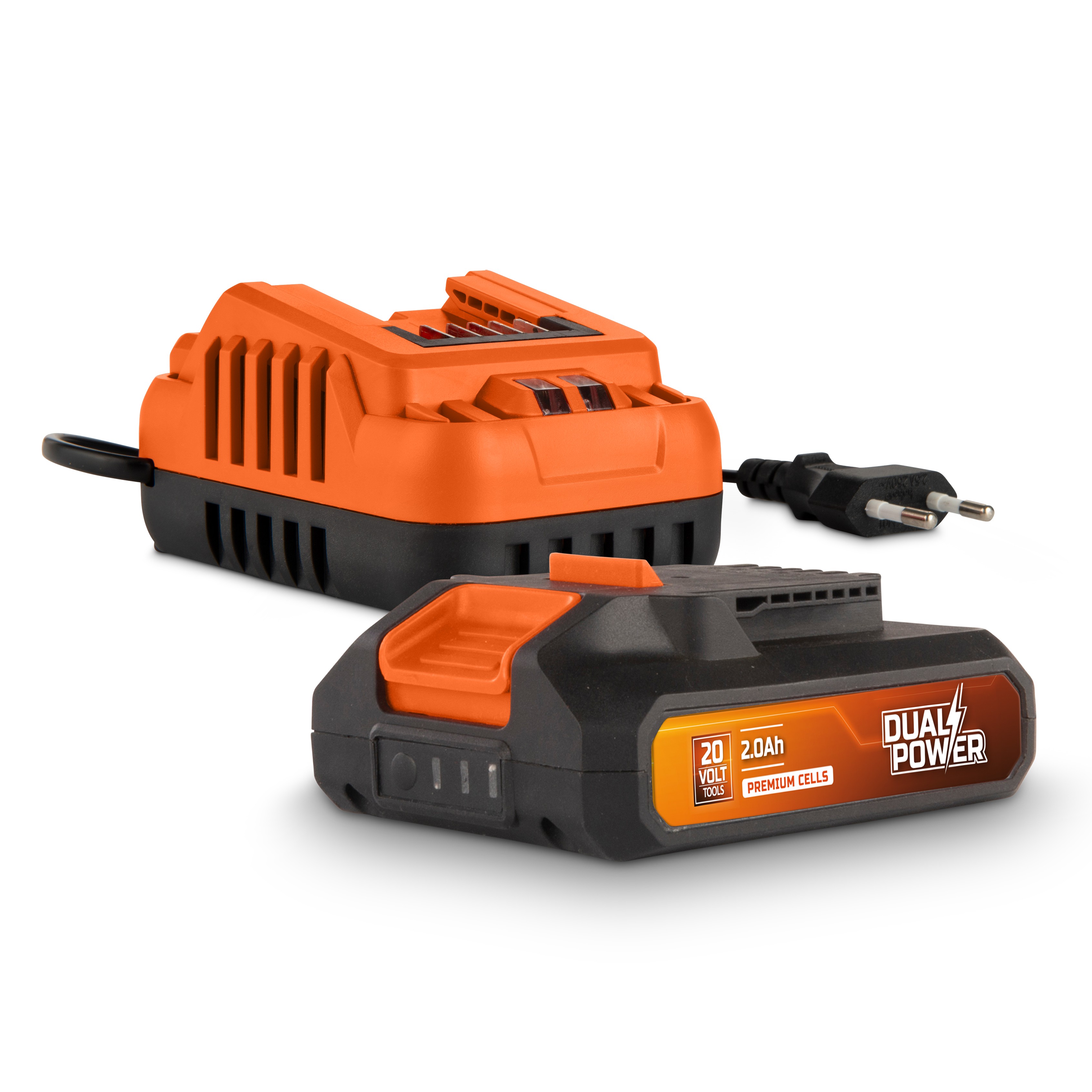 PowerPlus Dual Power POWDP90620 Lader + Accu 20 V 2,0 Ah