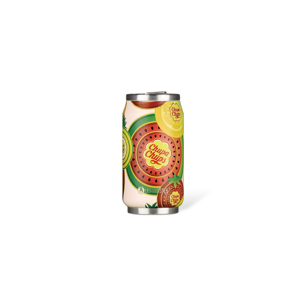 Les Artistes Paris Thermosbeker Chupa Fruit met Rietje RVS 280 ml
