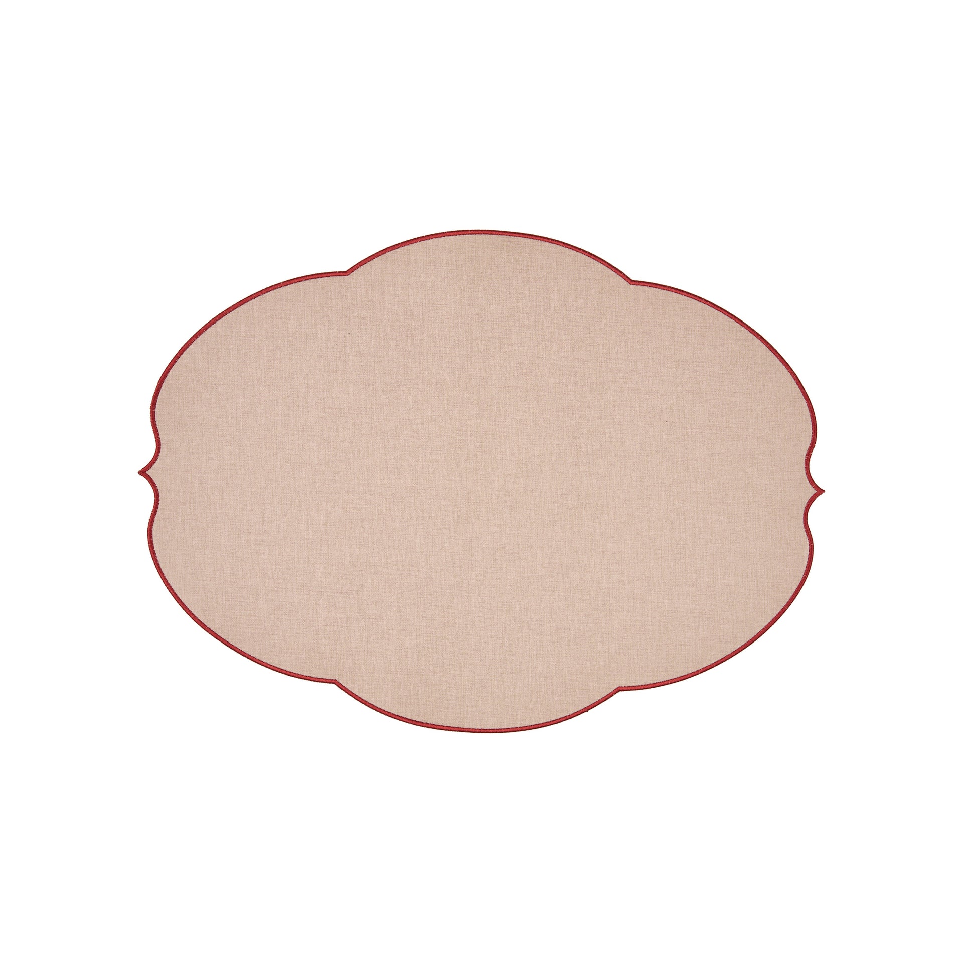 Guzzini Placemat Flowers Dusty Pink 48.5x36 cm - PU - Reversible