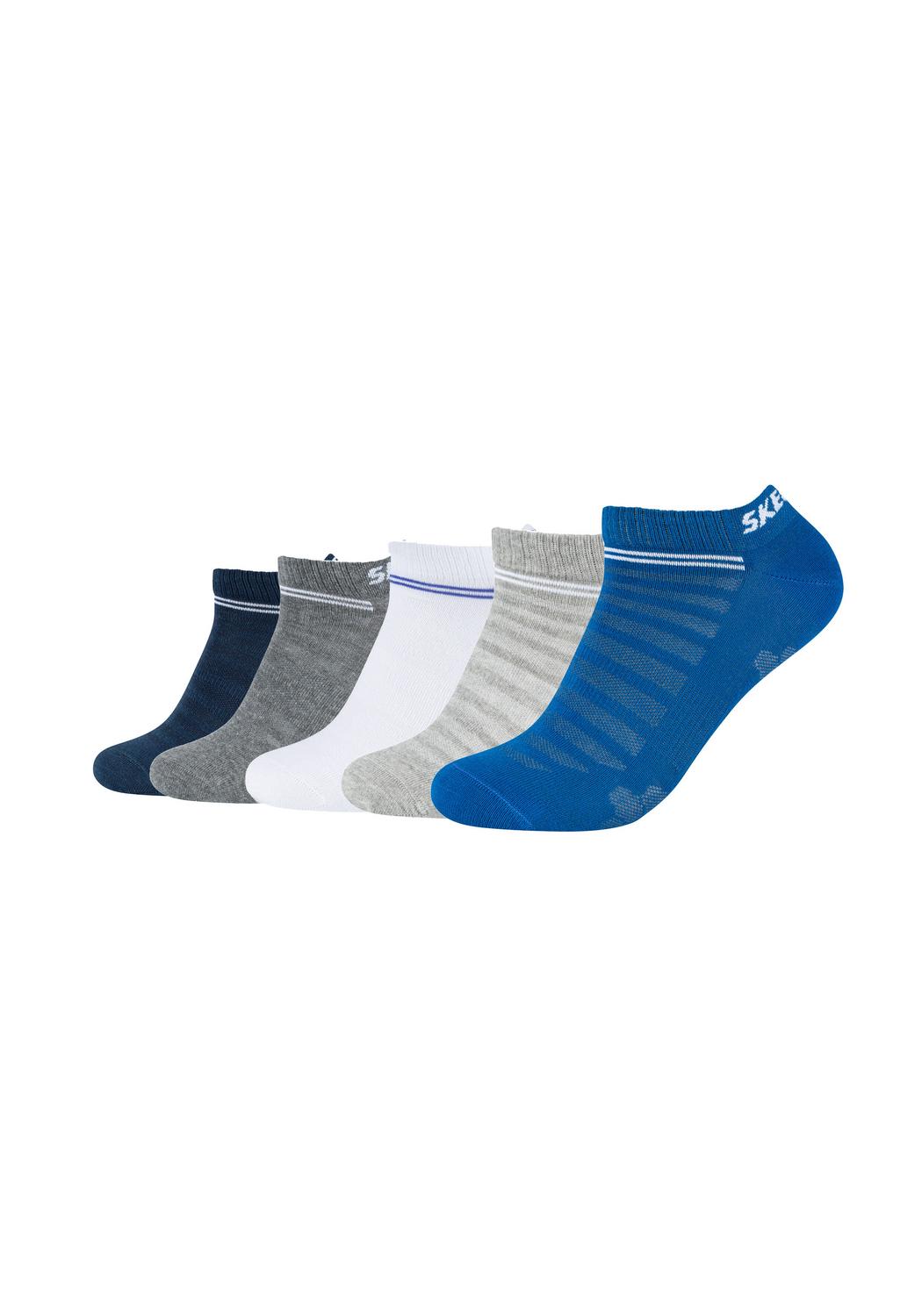 Skechers Sneakersok Heren 5 paar Blue maat 35/38