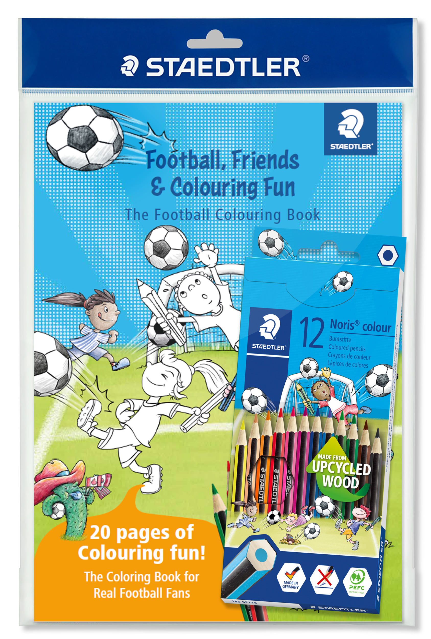 Noris World Kids Kleurpotloden 12 stuks met Kleurboek