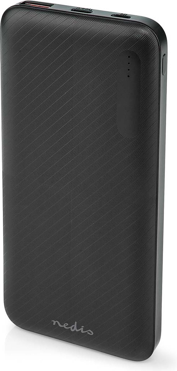 Nedis Powerbank 10000 mAh,3.0 A, 1x USB-A en 1x USB-C, Lithium-Polymeer