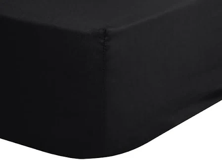 HE Baby Hoeslaken Bed Zwart Jersey 70x140 cm
