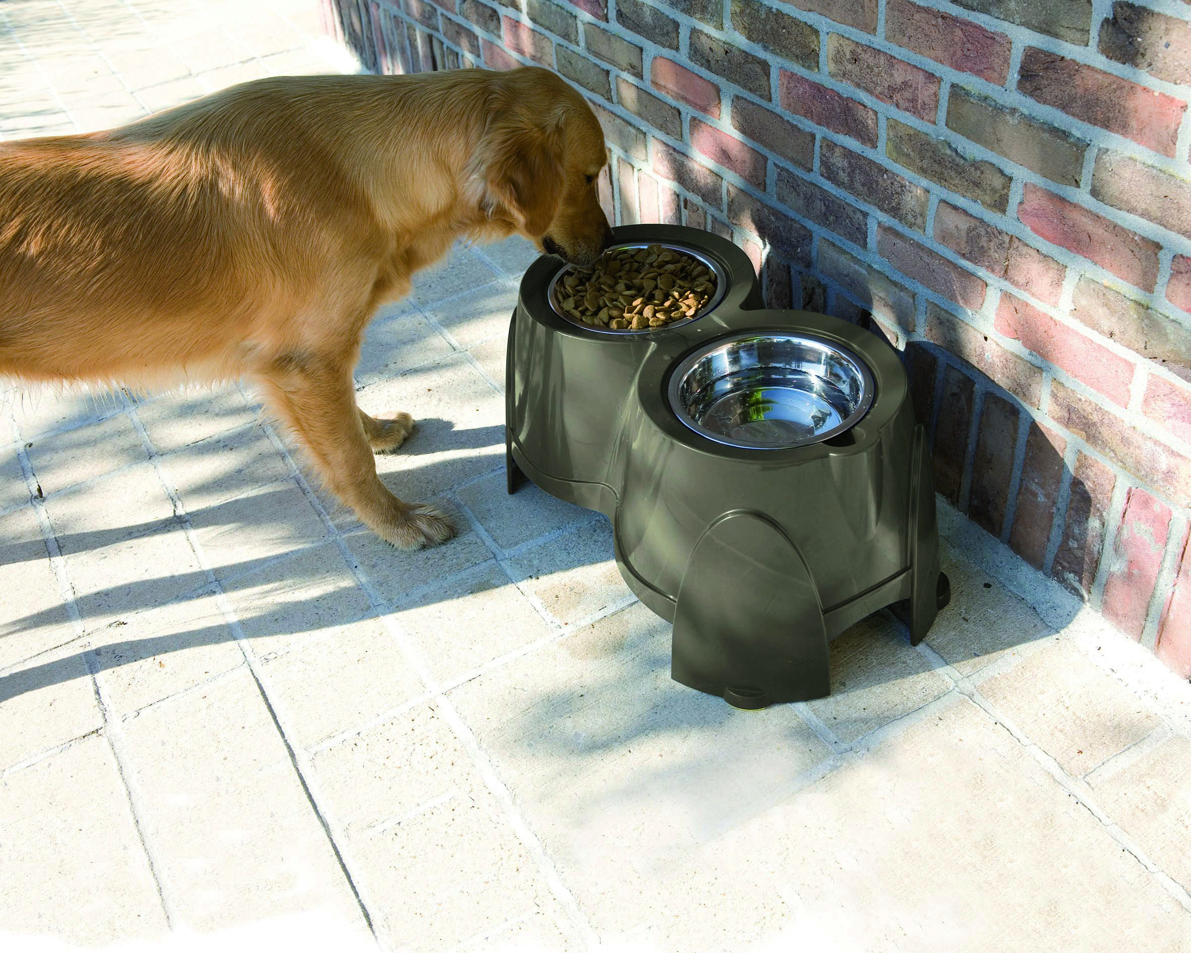 Savic Eetpot Ergo Feeder Dubbel Grijs 2 x 1500 ml