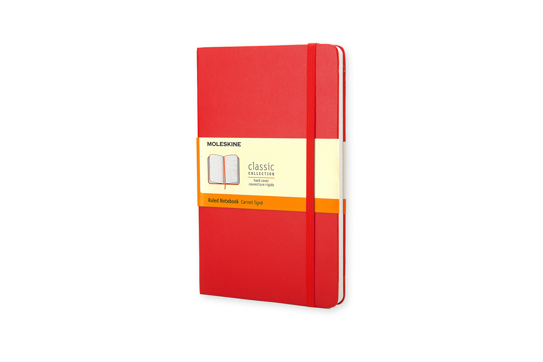 Moleskine Notebook Large Notes Gelijnd Hard Cover - Rood