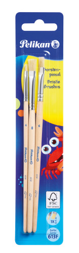 Pelikan Penselen Set 613 F/4/6/8B 3 stuks