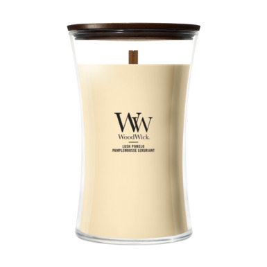 Woodwick Kaars Lush Pomelo Large - 10.2x17.8 cm - 130 Branduren