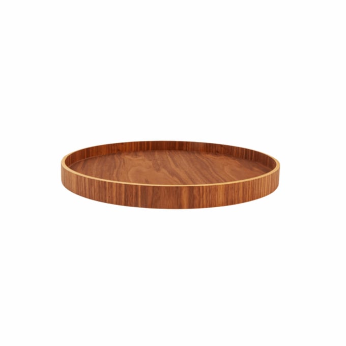 XLBoom Dienblad Serve Walnut 35cm - Anti-slip