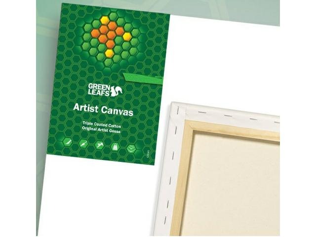 MUSEO Canvas Green Leafs 80x100 cm - per stuk