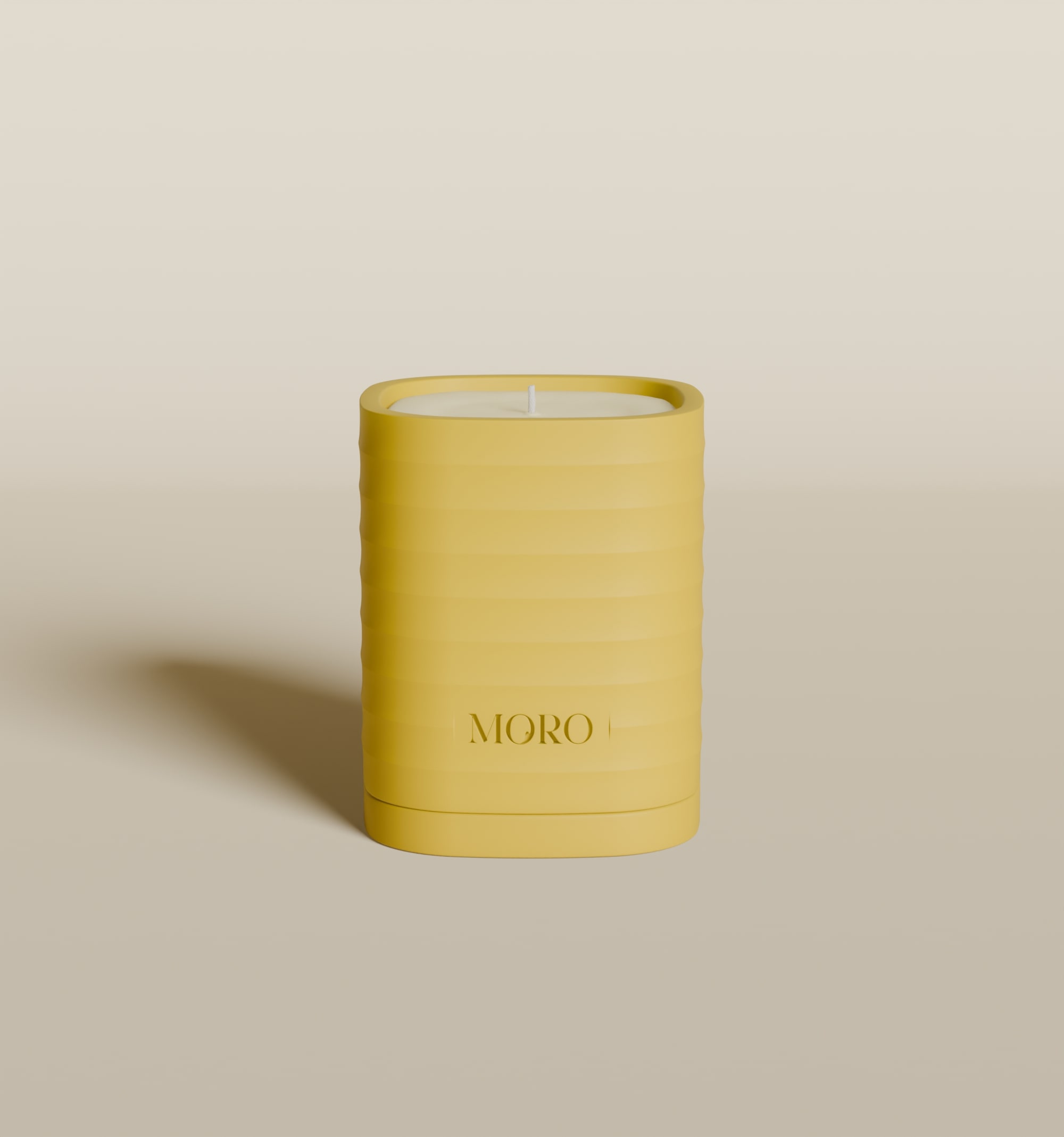 Moro Geurkaars Bergamot Jasmine 220g - Geel - 40 Branduren