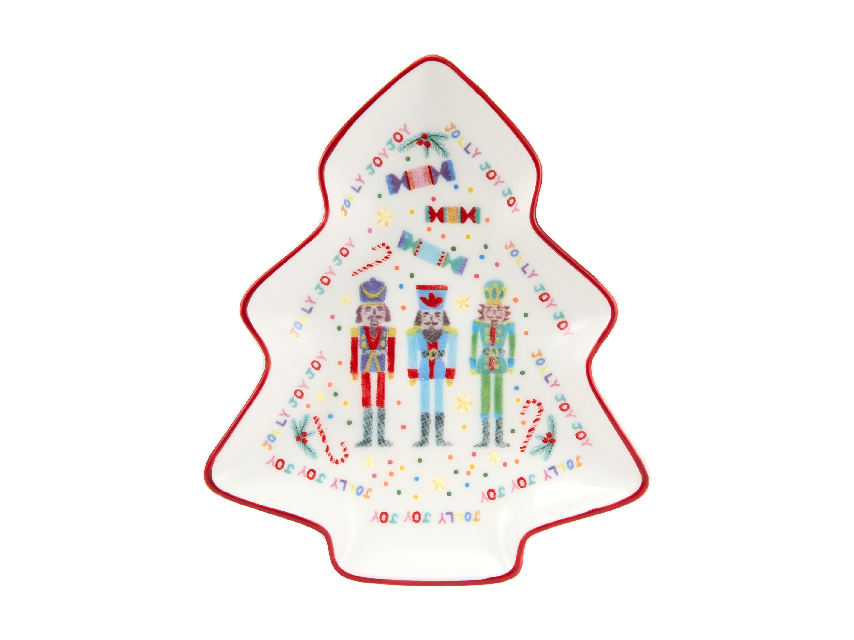 Maxwell & Williams Bord Jolly Joy Joy 16cm - Tree/Nutcracker - Boomvorm