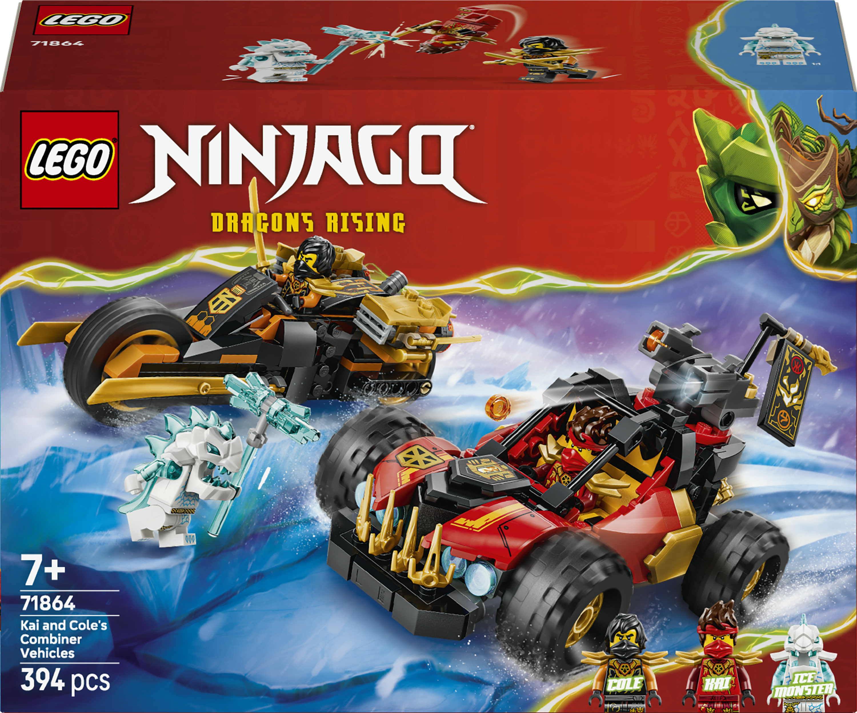 Lego Ninjago 71864 Kai en Cole's Combivoertuigen