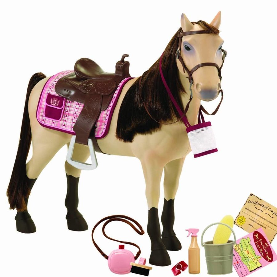 Our Generation Paard 51 cm, Morgan poppen kunnen op het paard zitten