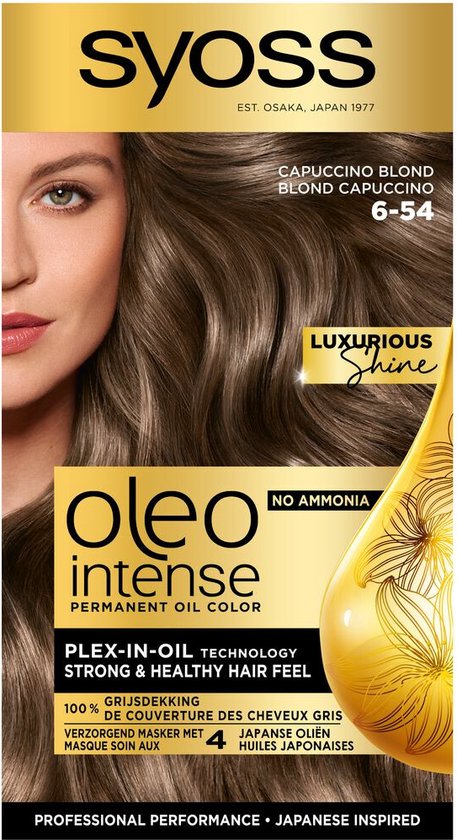 Syoss Haarkleuring Oleo Intense 6-54 Cappuccino Blond - 115 ml