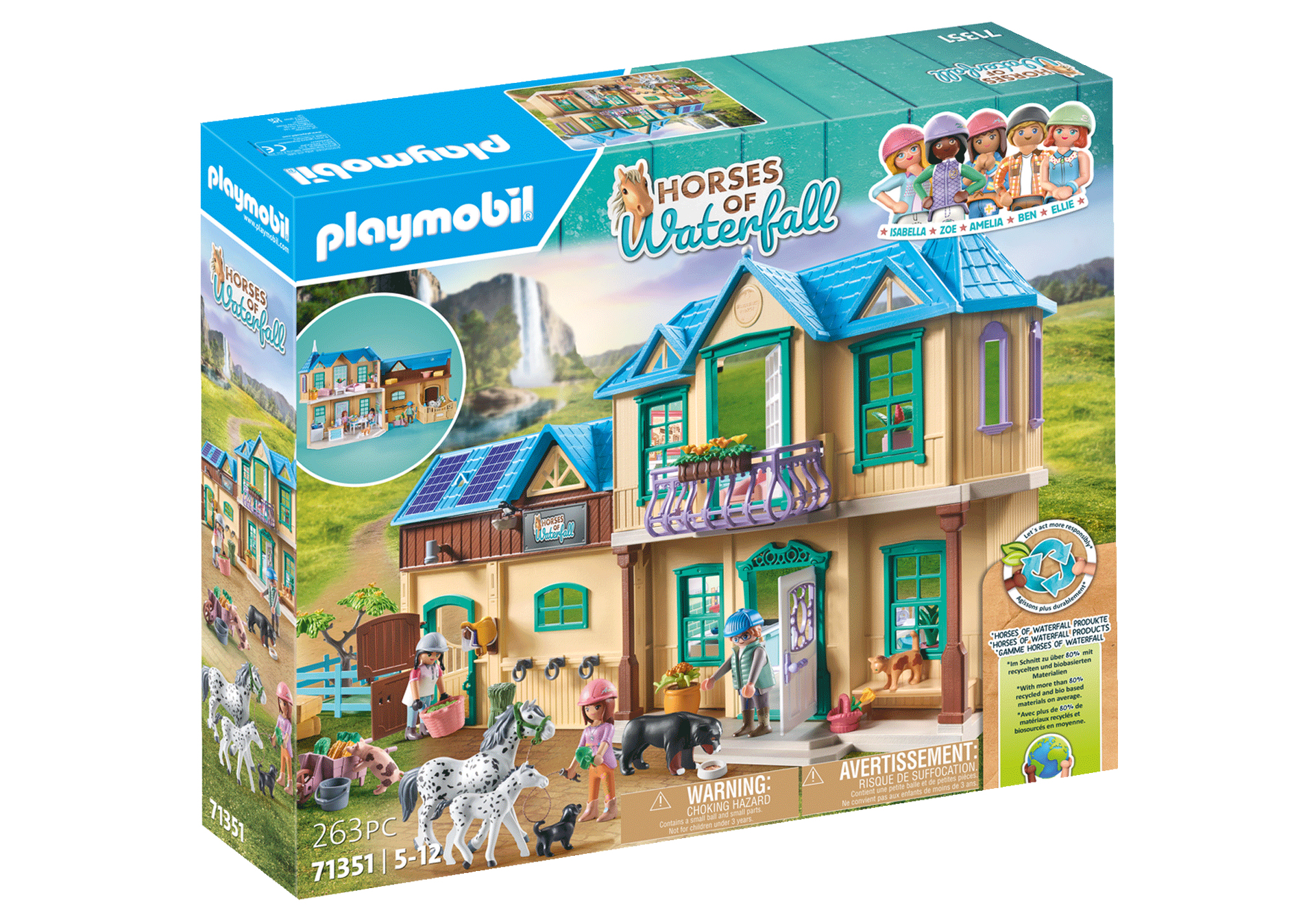 Playmobil 71351 World of Horses Waterfall Ranch
