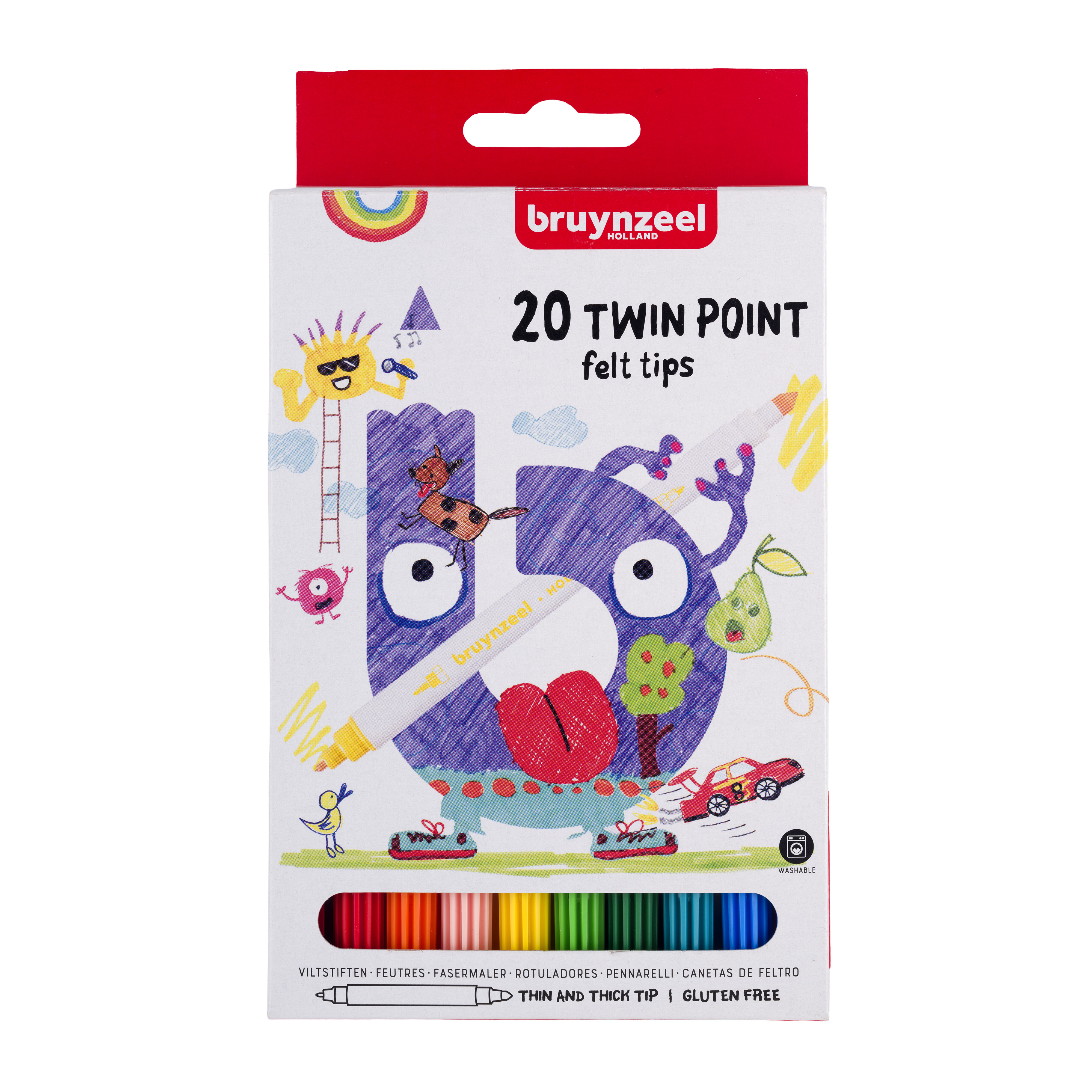 Bruynzeel Kids Kleurstiften Twin Point 20 stuks