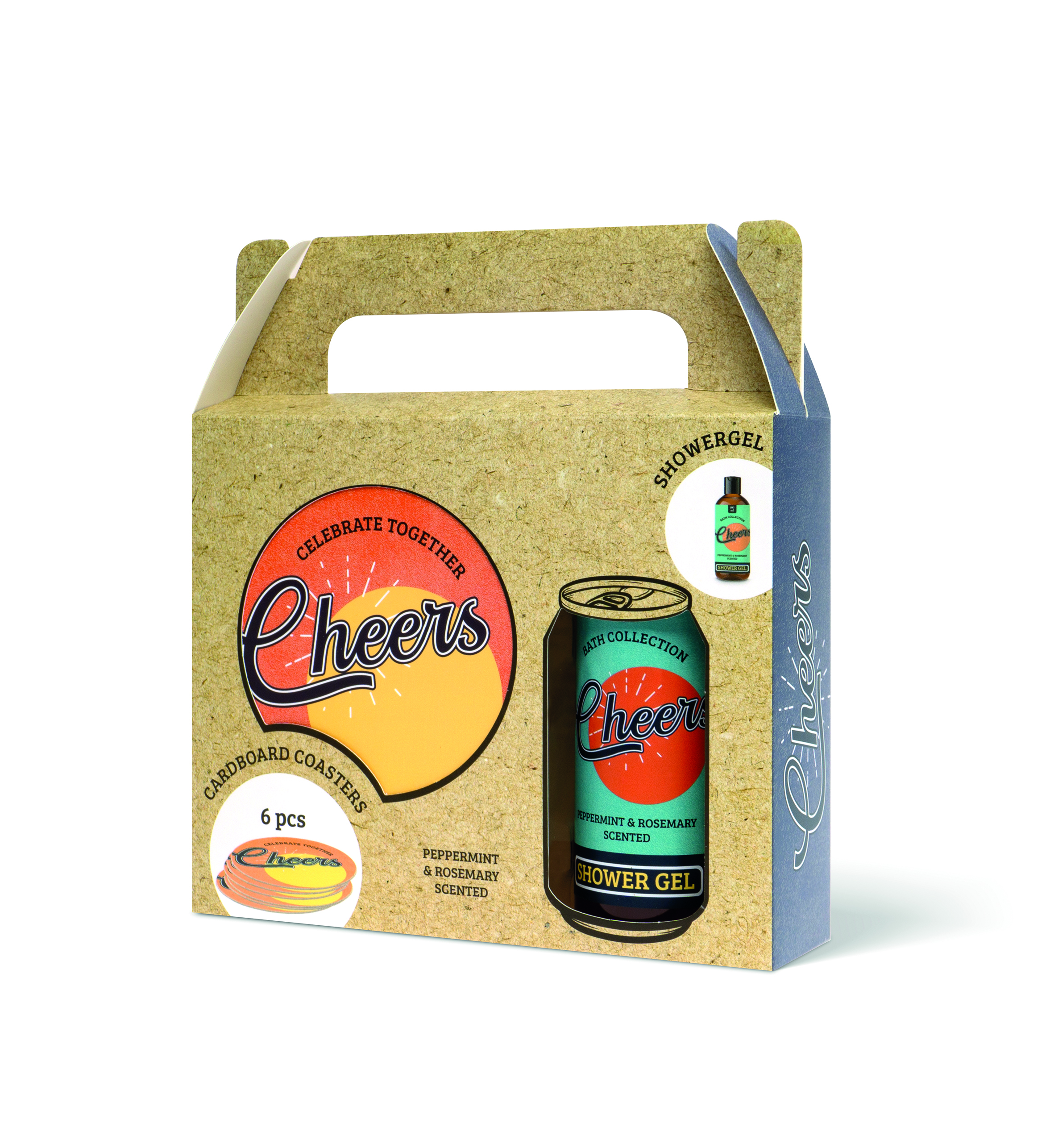 Cheers Badgeschenkset met Onderzetters