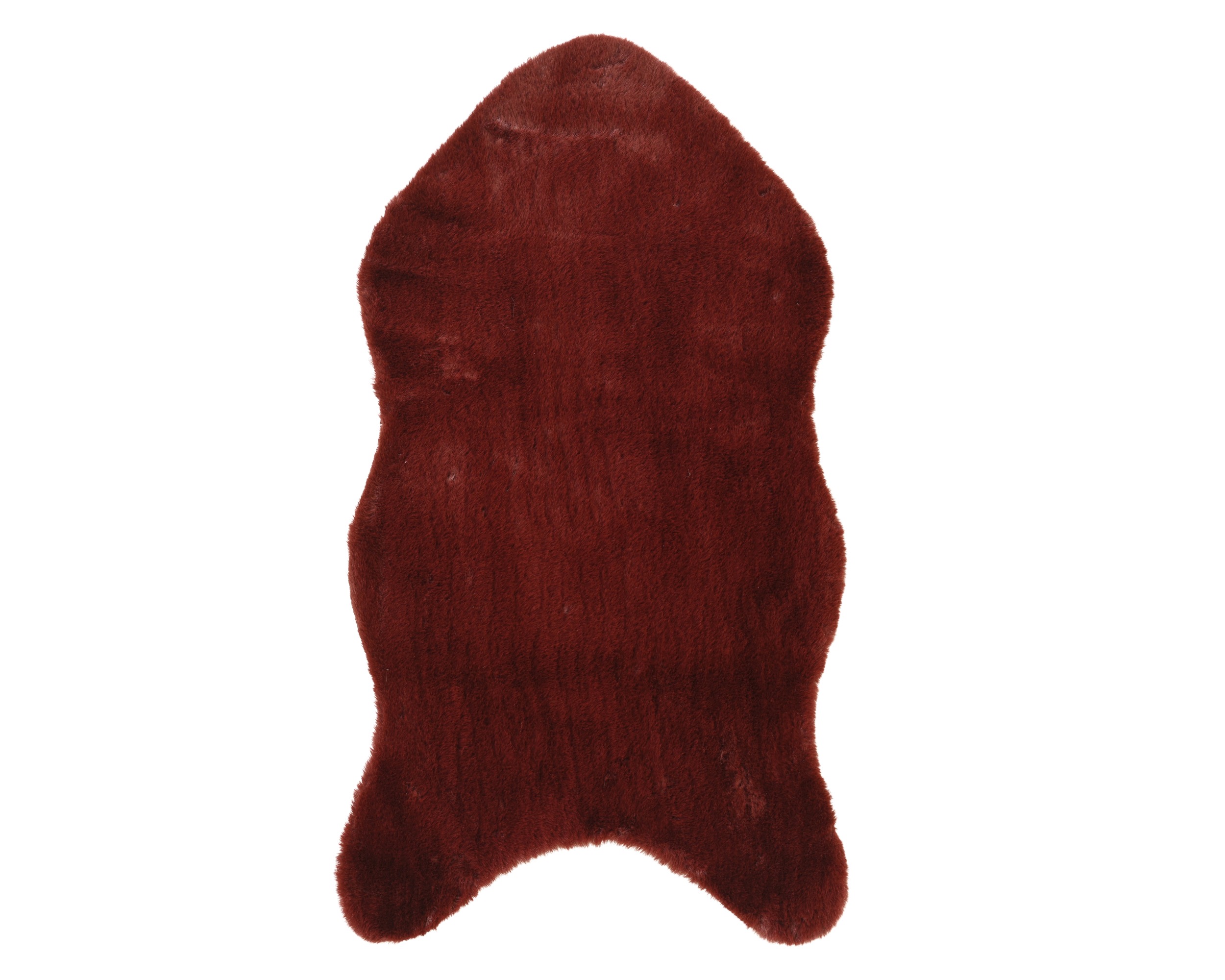 Tapijt Faux Fur Maroon 50x90 cm - Recycled
