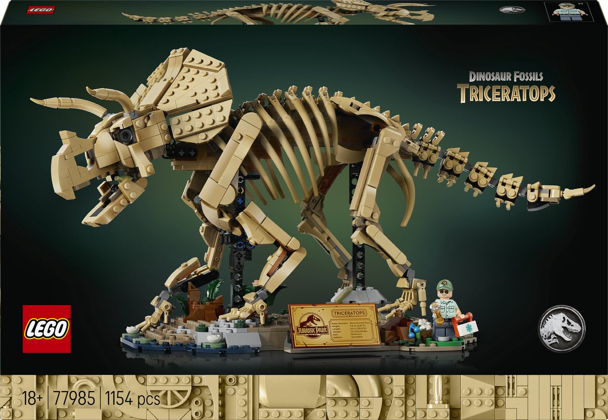 Lego Jurassic World 77985 Dinosaurusfossielen : Triceratops
