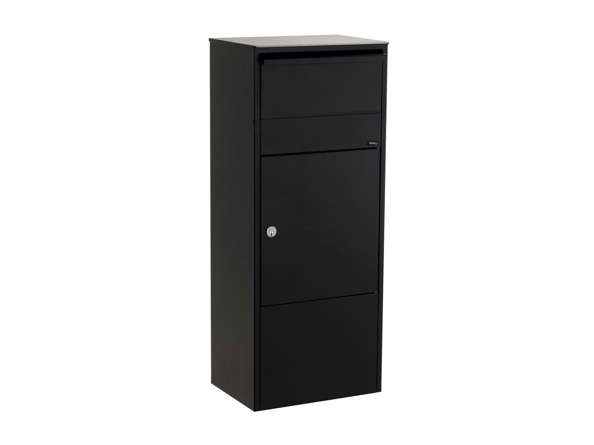 Allux Pakketbrievenbus 800 Zwart 98x39x28 cm - Gepoederlakt Staal