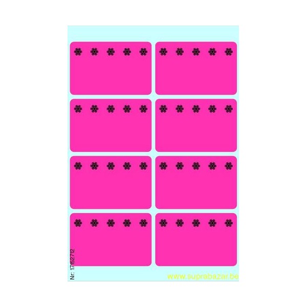 Herma Vario Diepvriesetiketten 26x40mm - Fluo Rood - IJskristal