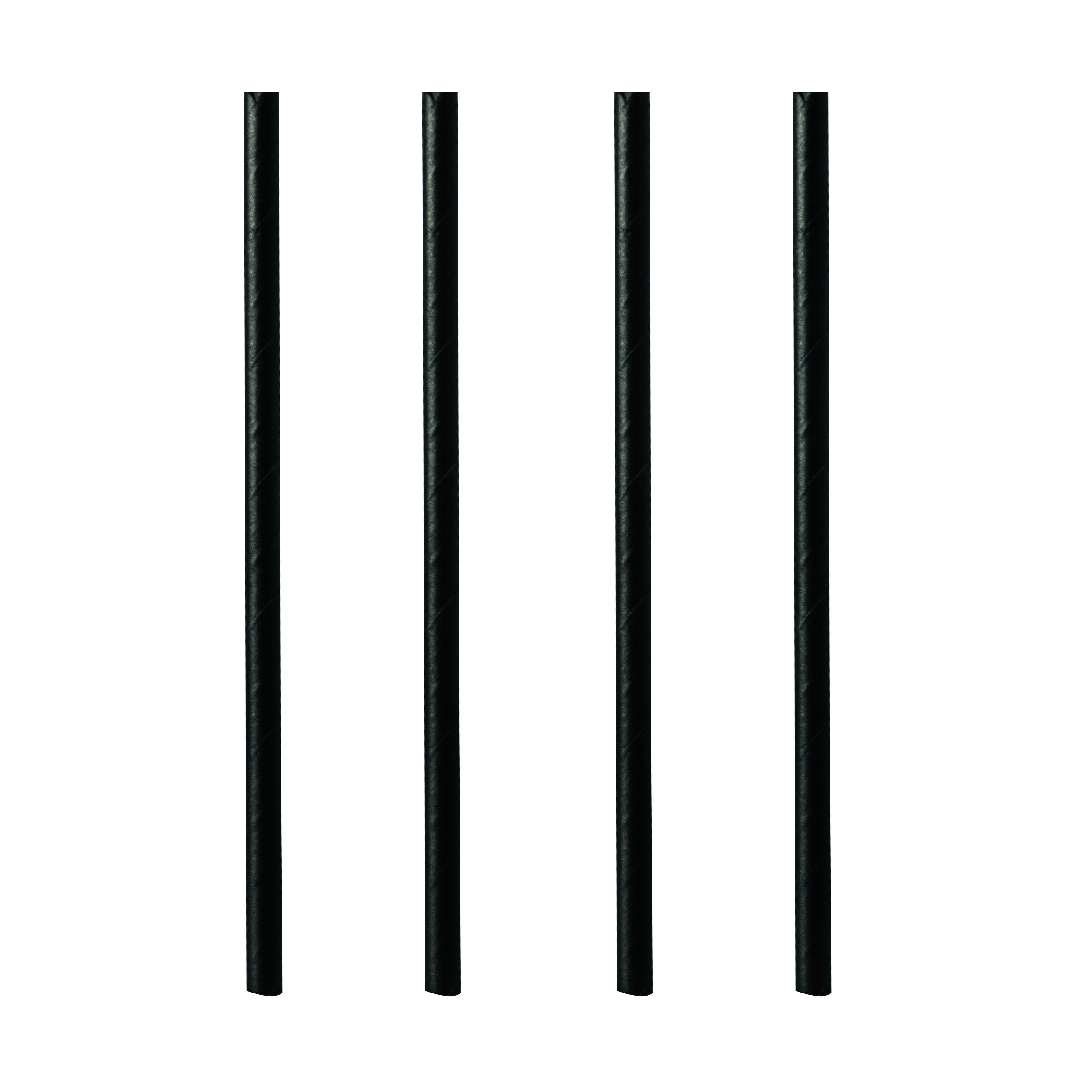 PapStar Drinkrietje Shake Zwart 21cm set 100 stuks - Papier