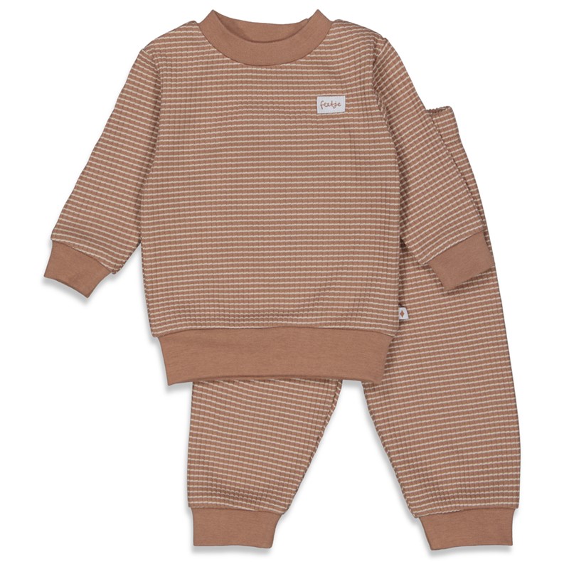 Feetje Wafelpyjama Kids Bruin