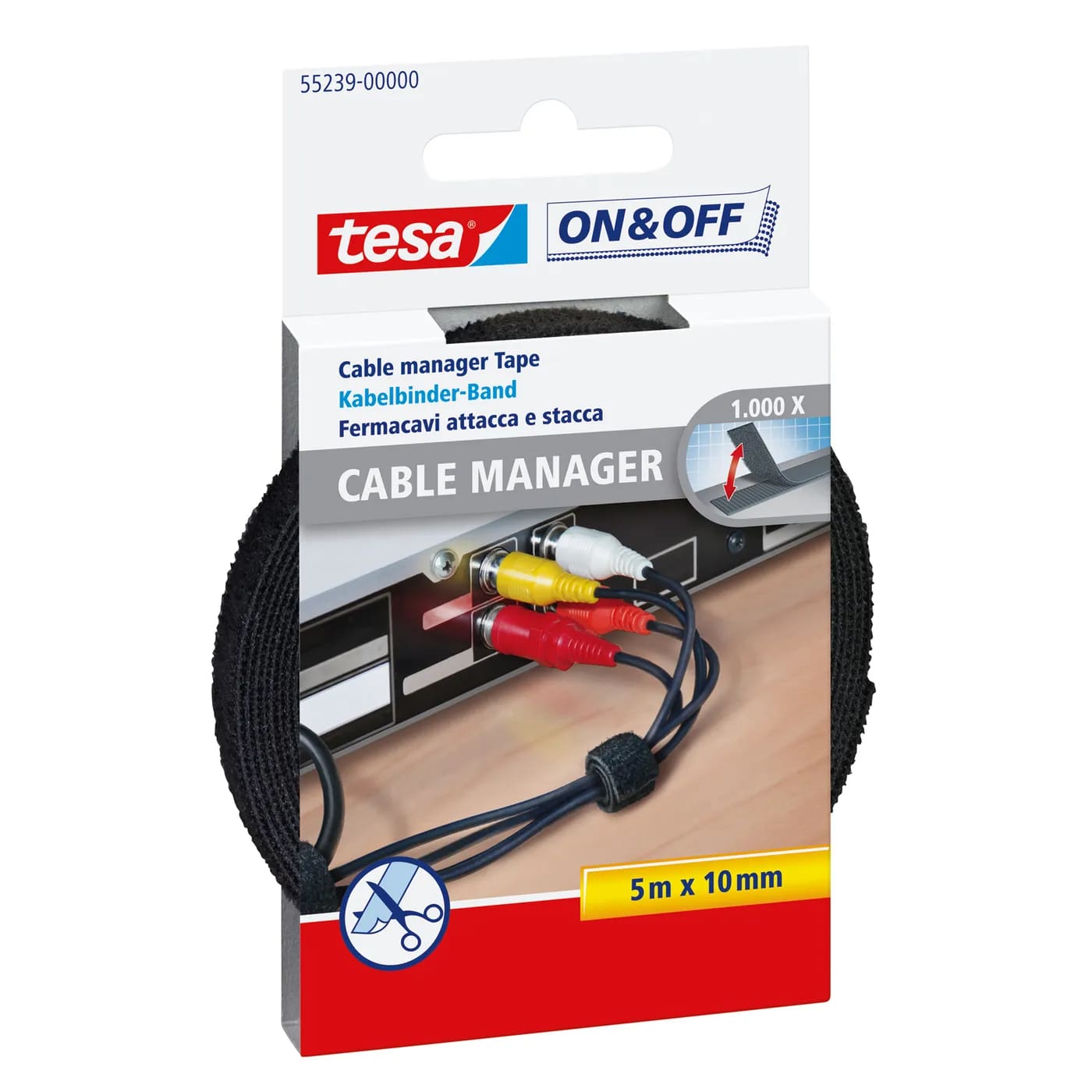 Tesa On & Off Cable Manager Kabelbinder