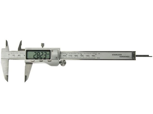 Perel Digitale Schuifmaat 150 mm Groot LCD Scherm