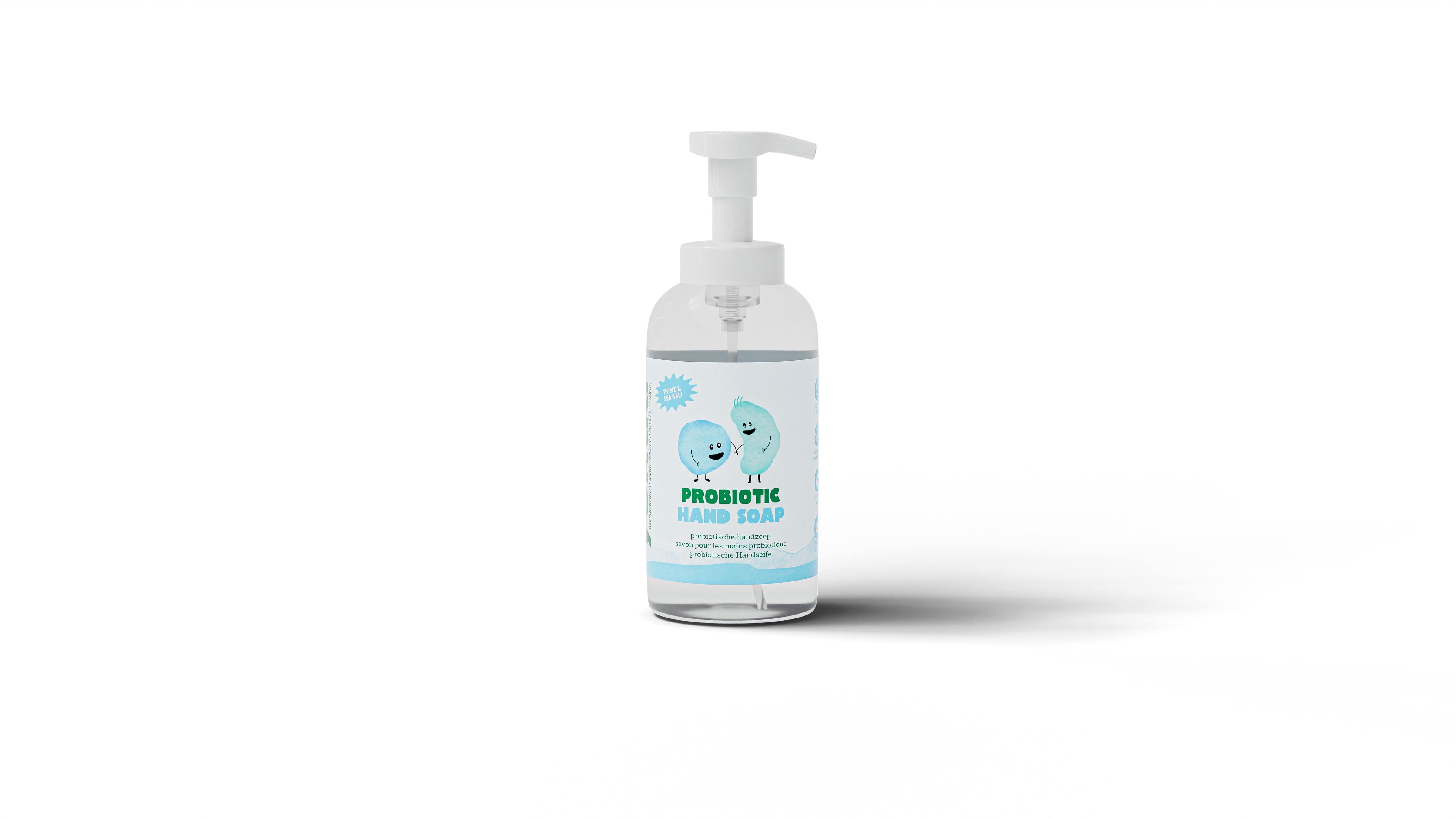 Yokuu Handzeep Thyme & Sea Salt Starter Kit - 1x Glazen Fles Hervulbaar en 1x Tablet voor 375ml - Probiotisch